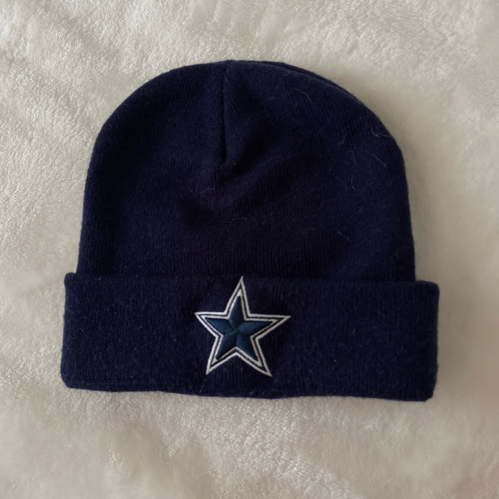 Dallas cowboys navy blue cuffed beanie